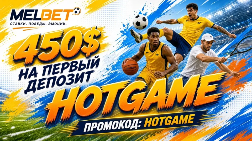 Промокод MELBET HOTGAME даёт бонус на ставки при активации в поле регистрации
